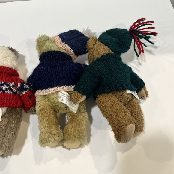 Lot Of 5 Christmas Bears 1998 Hugfun International - Picture 6 of 7